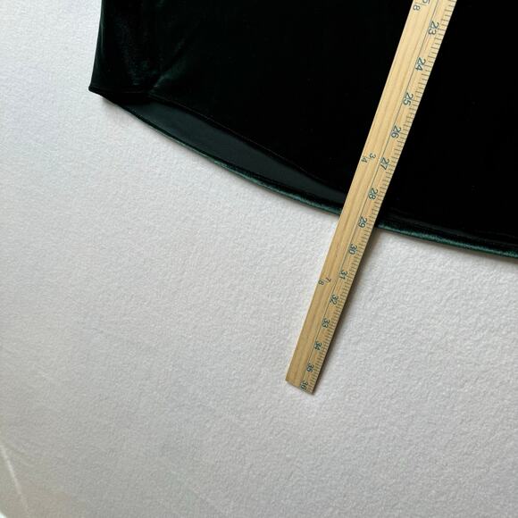 Lauren Ralph Lauren Women’s Size 2x Velour V-Neck Pull Over Shirt Emerald‎ Green - Picture 6 of 10